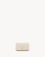 YSL Cassandre Phone Holder in Smooth Leather - Image 5